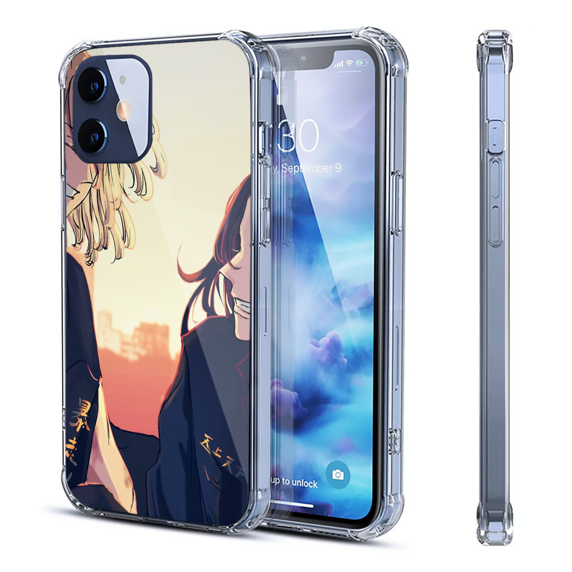 （画像用） 東京リベンジャーズ Tokyo Revengers 【iPhone 12シリーズ対応】透明スマホケース（クリアソフトケース）